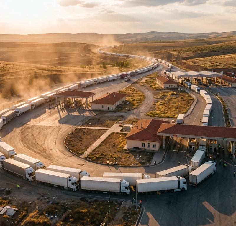 Habur'da Günlük TIR Çıkışı Rekoru: Tek Günde 2.454 Araç